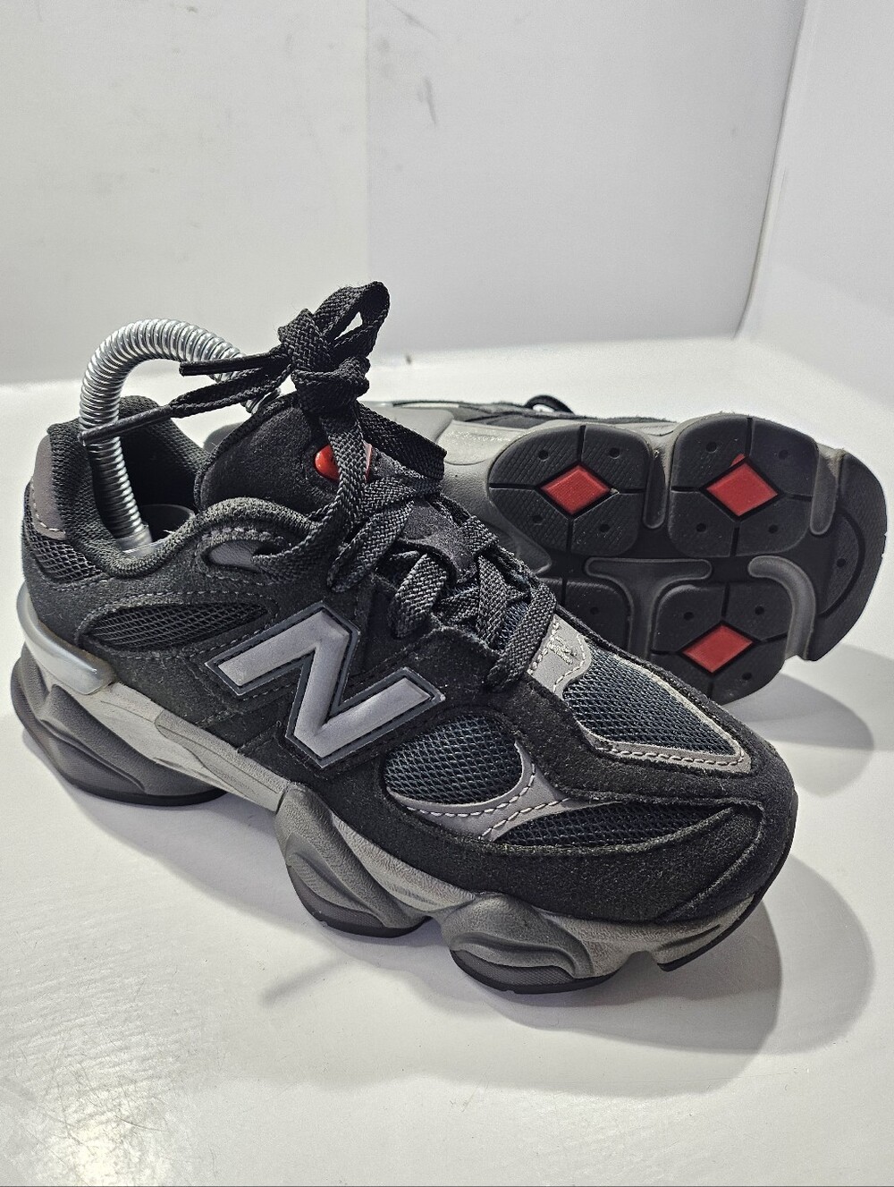 NEW BALANCE 9060 BLACK/CASTLEROCK TODDLER ATHLETIC SHOE SIZE 13M